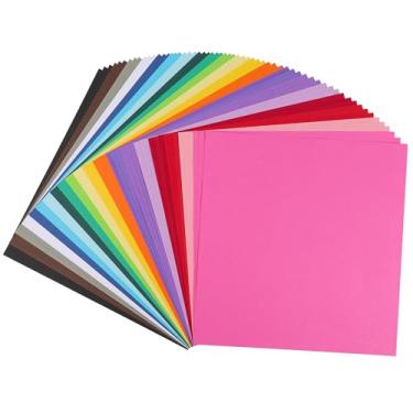 Imagem de Cartolina colorida de 30,5 x 30,5 cm - 60 folhas de papel para cartão, 20 cores, 180 g/m², 29,5 kg, 30,5 × 30,5 cm, para fazer cartões, projetos escolares, materiais de arte e artesanato UAP10MX60