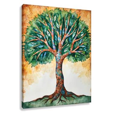 Imagem de Árvore da Vida Arte de Parede Impressão em Tela Harmonia da Vida Decoração Fotos Crescimento Espiritual Arte Natureza Harmonia 75x100cmx1