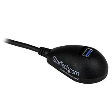 Imagem de StarTech. Cabo de extensão USB 3.0 SuperSpeed de 1,5 m para desktop - STP - Cabo USB-A macho para USB-A fêmea para computador - Preto (USB3SEXT5DKB)