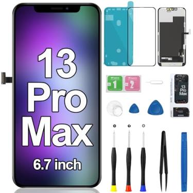 Imagem de Para iPhone 13 Pro Max Tela de substituição 3D Touch LCD com moldura Display digitalizador Kit de ferramentas de reparo A2484 A2641 A2643 A2644 A2645 6,7 polegadas