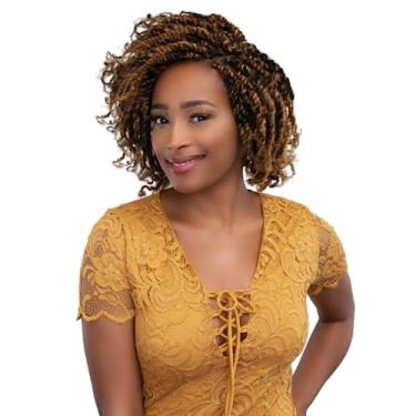 Imagem de JANET COLLECTION Trança natural Afro Kinky Bulk (pacote duplo) – 100% cabelo humano – Trança no cabelo, extensões Dreadlock (45,7 cm, Louro mel)