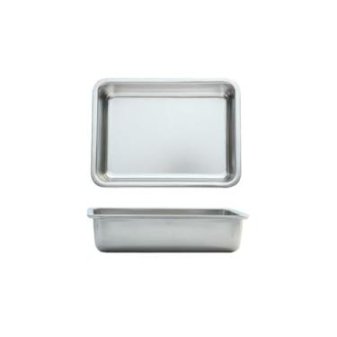 Imagem de Prato de lanche de orelha de aço inoxidável restaurante requintado e prático - prata 304 (sem orelhas)