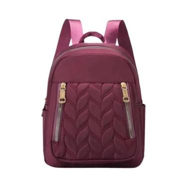 Imagem de Mochila De Viagem Feminina De Nylon À Prova D'água, Antirroubo, Escola
