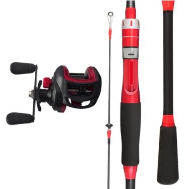 Imagem de Vara Carbono 1,80m E Carretilha Anti Cabeleira 19 Rolamentos