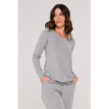 Imagem de Conjunto Feminino Lãzinha Comfy - Praqnome, Mescla, M