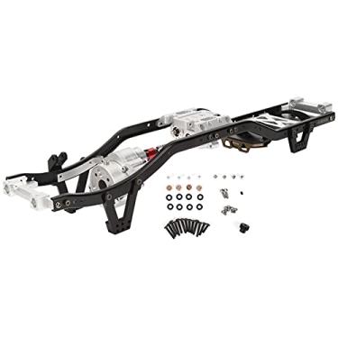 Imagem de Domary 313mm Gearbox Metal Frame RC Chassis para Axial SCX10 II 90046 90047 Crawler Car Preto Prata 1 Conjunto