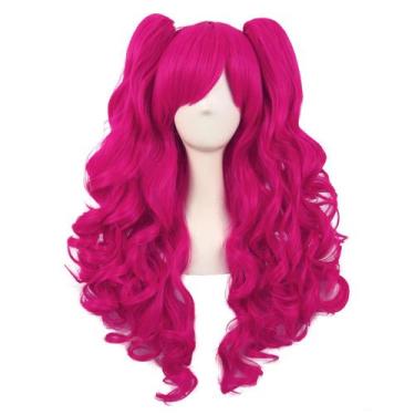 Imagem de Peruca de cosplay MapofBeauty Lolita Long Curly 2 rabos de cavalo 70 c
