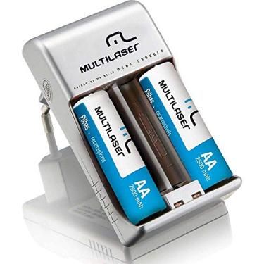Imagem de Carregador De Pilhas Multilaser Aa/Aaa + 2 Pilhas Aa 2500Mah- CB048, turquoise