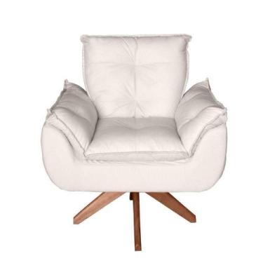 Imagem de Poltrona/cadeira Decorativa Glamour Opala Com Base Giratória 30cm Em M