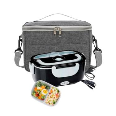 Imagem de Marmita Elétrica 1.5L Portátil Resistente Bivolt 127V/220V 12V/24V Aquece na Tomada e Carro Acompanha Lancheira Térmica