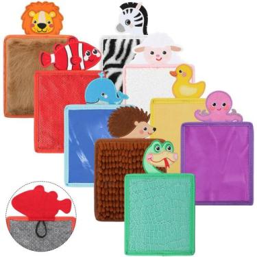 Imagem de Mat Sensory Animal Theme Mat Syhood para crianças com autismo, 9 unida