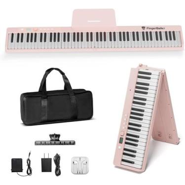 Imagem de Teclado de piano portátil FingerBallet 88 Key com Bluetooth