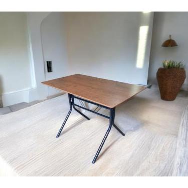 Imagem de Mesa 1,20x70 Jantar Sorveteria Restaurante Tampo MDF 15 mm Imbuia - Ec