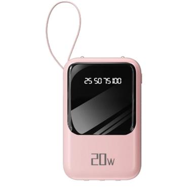 Imagem de Carregador Portatil 10.000mAh Kodi Power Bank 4 Saidas Rosa