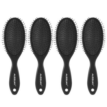 Imagem de Escova de cabelo Aussumy Air Cushion Detangling, pacote com 4 unidades