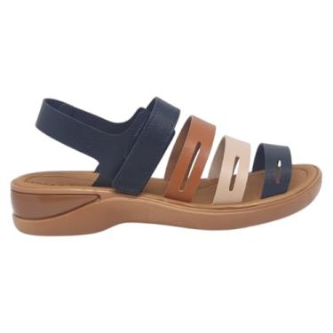 Imagem de Sandália Feminina com Tiras Terra e Agua 481021 - Preto - 39