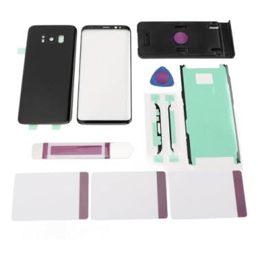 Imagem de XUXHOU Porta de Tampa de Vidro Traseiro Preto e Preto Durável para S8 Com Tela de Lente de Vidro Frontal, Instalação de Ferramentas Fáceis Incluída