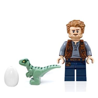 Imagem de LEGO Jurassic World Dominion - Owen Grady Minifigura (com Blue The Raptor e Dinosaur Egg) 75930