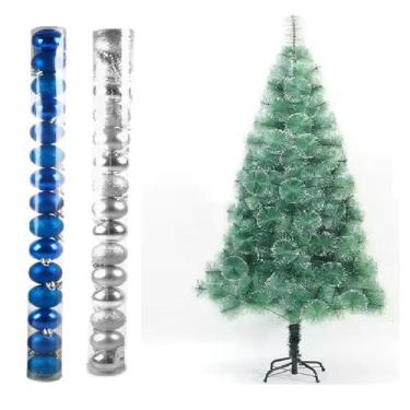 Imagem de Arvore De Natal Pinheiro Nevada 1,2 Metros 90 Galhos Enfeite - lojas v