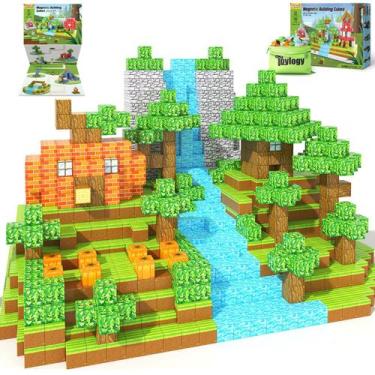 Imagem de Blocos magnéticos Toylogy 150 unidades, edição Pumpkin, 3-8 anos