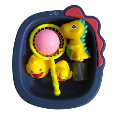 Imagem de Kit Brinquedo de banho para bebê infantil bichinhos coloridos interati