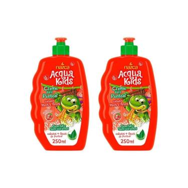 Imagem de Creme Pentear Acqua Kids 250Ml Lisos Finos - Kit Com 2Un