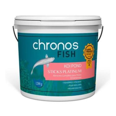 Imagem de Alimento para Peixe Chronos Fish Koi Pond Sticks Platinum - 1,2kg