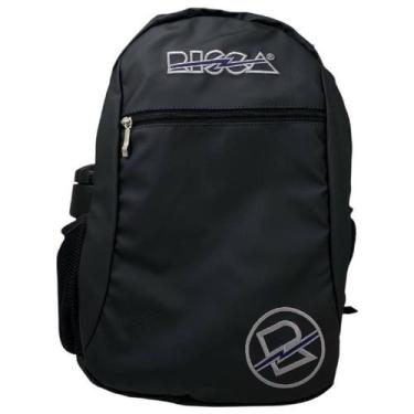 Imagem de Mochila Escolar Emborrachada Resistente Risca 9079, Preto, Azul, 00
