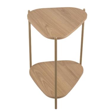 Imagem de Mesa Lateral Organica Pe Metal Dourado Hanover 28016 Artesano