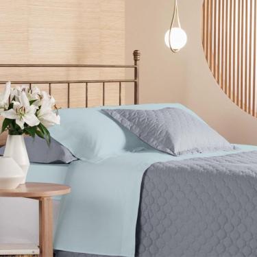 Imagem de Jogo De Cama Casal 200 Fios Privilege - Andreza Verde Salvia