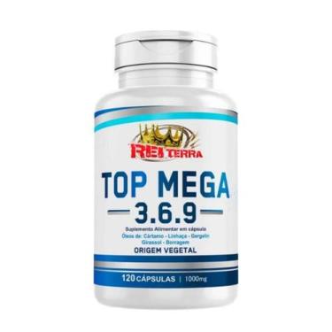 Imagem de Ômega 3, 6 e 9 Óleo Vegetal Top Mega - 120 Cápsulas de 1000mg - Rei Te