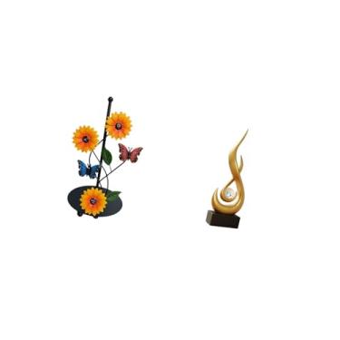 Imagem de Fenteer Porta-toalhas de Papel de Fogo, Dispensador Antiderrapante, Suporte Vertical para Lenços de Papel, Estátua Abstrata, Ornamento de Mesa, Artesanato, Le