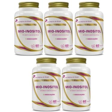 Imagem de Kit Com 5 - Mio-Inositol + Associações 60 Capsulas 500mg Flora Nativa