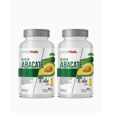Imagem de Óleo de Abacate 1000mg – 60 Cápsulas Clinic Mais Suplemento Natural - Kit 2 Unidades