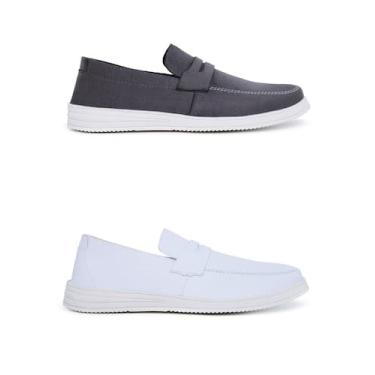 Imagem de Kit 2 Sapato Social Masculino Loafer Mocassim Oxford Tendencia Casual 