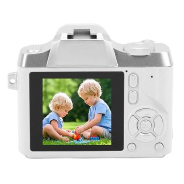 Imagem de Zopsc Câmera Digital, Câmera de Vlogging Com Foco Automático de 48 MP Com Zoom de 18x e Estabilização Eletrônica de Imagem, Câmera Compacta de Apontar e Disparar para Viagens de (Branco)