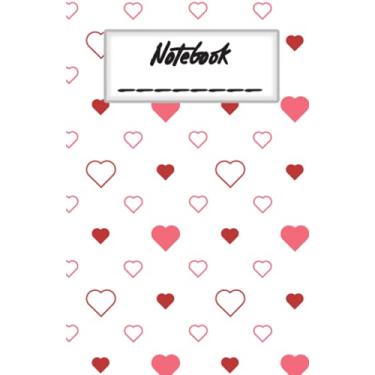 Imagem de Notebook: Love Heart Composition Notebook, 120 pages, 5.5 x 8.5 inches, Red and Pink Heart Design, Perfect Christmas gift