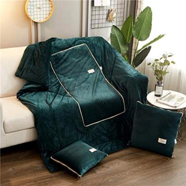 Imagem de Almofada com zíper 50 x 50 cm, cor 6, edredom, almofada lavável, travesseiro de uso duplo, mantém quente, fofo, compacto, dobrável, macio ao toque, compatível com aquecimento de piso, bidirecional