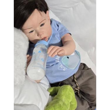 Imagem de Boneca Reborn Realista Menino Real 75 cm