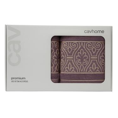 Imagem de Jogo de Toalha Banhão 5 Peças Taj Mauve Cavhome