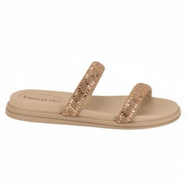 Imagem de Chinelo Papete Feminino Beira Rio Tiras De Brilho 8488.122