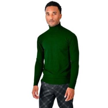 Imagem de Camiseta Masculina Gola Alta Slim Fitness Moda Outono-Masculino