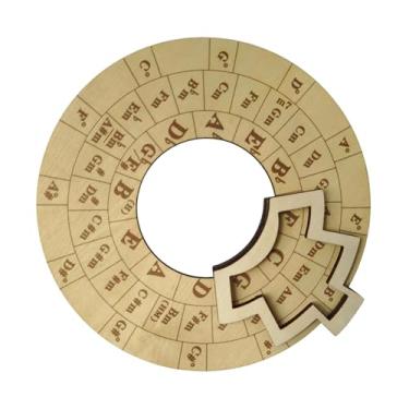 Imagem de Kokiya Ferramenta de Melodia de Madeira Círculo de Quintas Roda de Ensino de Música Acessórios de Transposição Musical para Compositores de Baixo