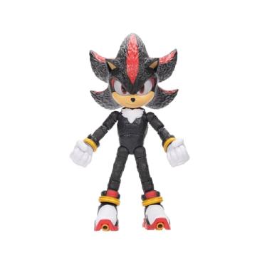 Imagem de Sonic The Hedgehog Boneco de colecionador de sombras do filme Sonic 3 por Jakks Pacific, mede 13 cm de altura, altamente articulado para meninos/meninas, 3 filmes oficialmente licenciados, sugerido