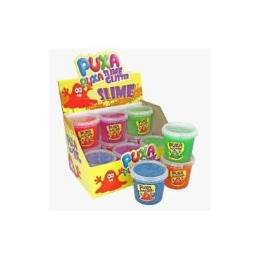 Imagem de Puxa Slime - Geleca Elástica Divertida para Crianças - Brinquedo Sensorial que Estimula Criatividade e Alivia o Estresse (Azul)