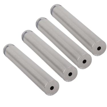 Imagem de Standing de Vidro Fixação de Vidro Standoff Glass Standoff Pin 4pcs Aço Inoxidável Parafusos de Montagem Com Círculo de Borracha de Tampão para Placa de Anúncio de Vidro Espelho