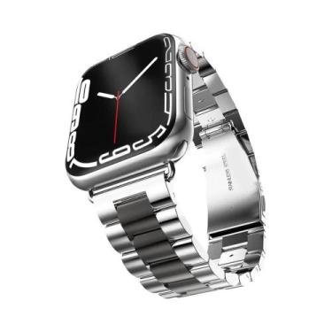 Imagem de Pulseira De Aço Inoxidável De 46mm 49mm Para Apple Watch Ultra, Bracel