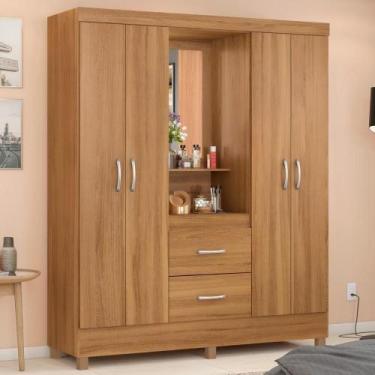 Imagem de Guarda Roupa Capelinha 4 Portas Amendola Touch Demobile - DEMÓBILE