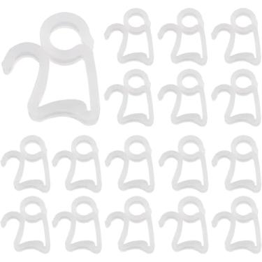 Imagem de 80 peças de clipes de calha de luz de Natal ganchos para pendurar luzes de LED decorativas de Natal ao ar livre (branco)