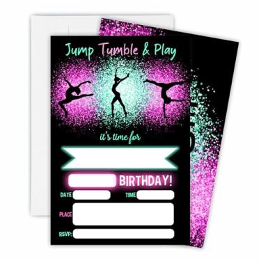 Imagem de Convite de aniversário de 15 peças com 15 envelopes brancos combinando para meninas, lembrancinhas de festa de aniversário - OL-A75